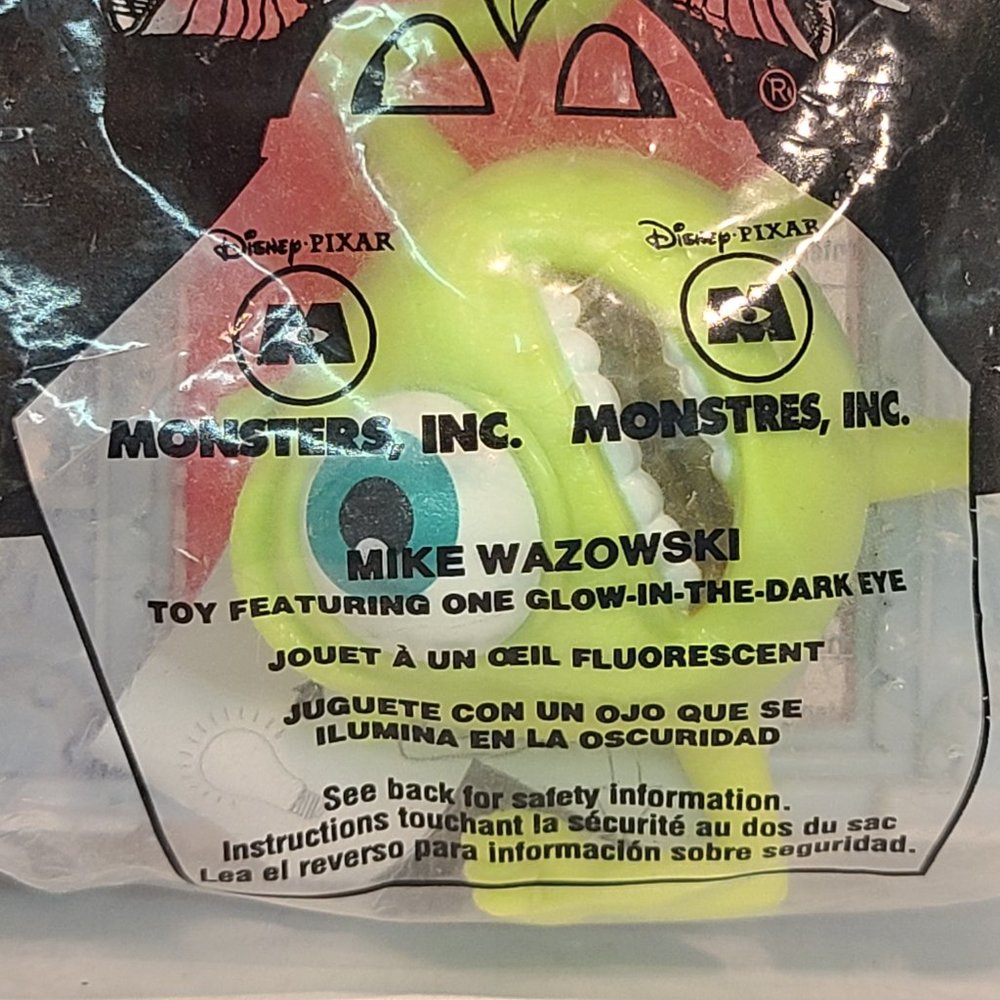 Disney Pixar Monsters Mike Wazowski McDonalds Toy 2001 - Picture 2 of 4